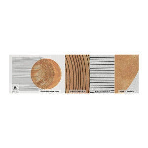 Mostră tapet Premium Sand - Compoziția solară - Boho, Soare, Minimalism - 100x30 cm