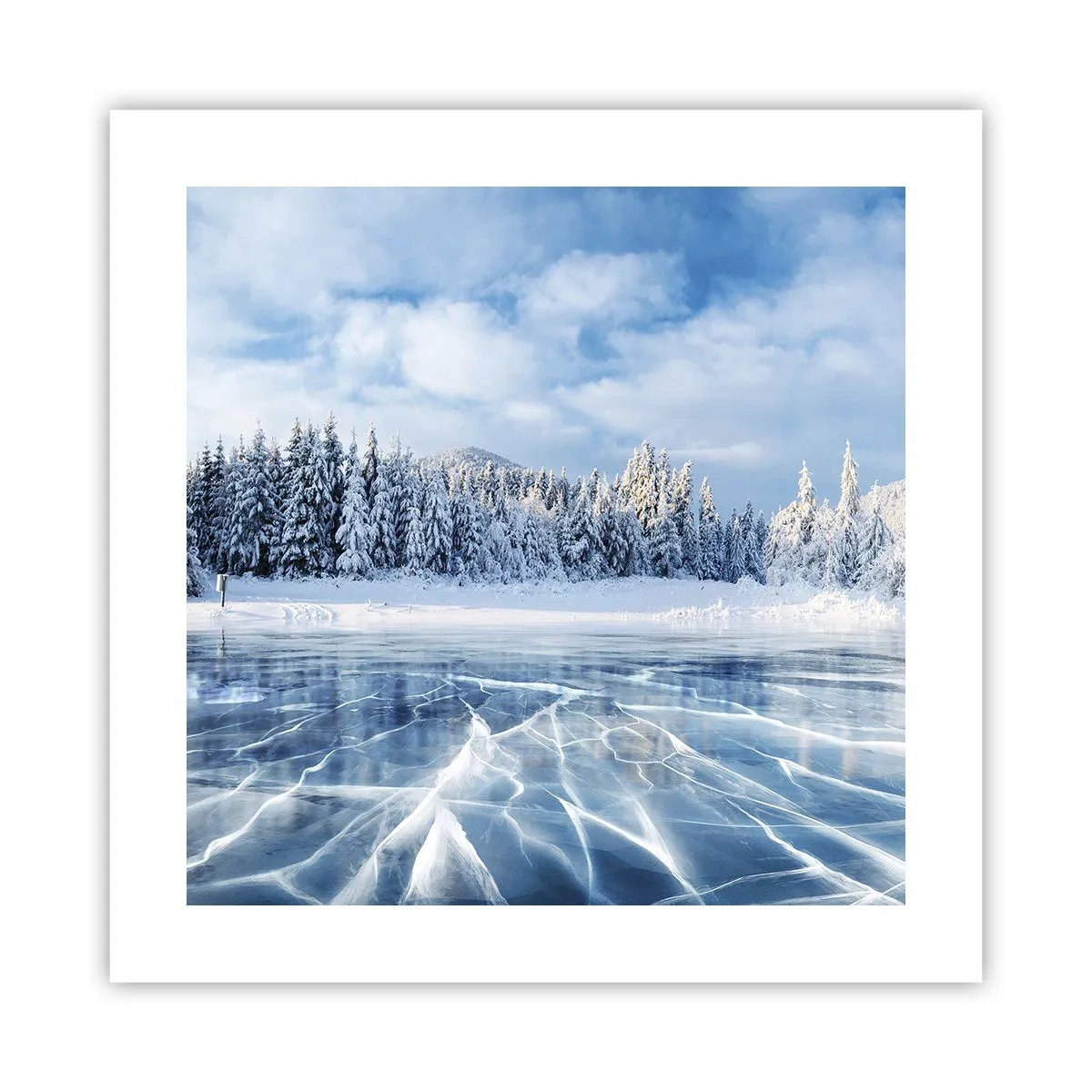 Poster - O priveliște orbitoare și cristalină - 40x40 cm