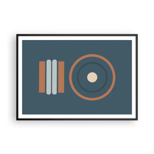 Poster în ramă neagră - Esența problemei - 100x70 cm