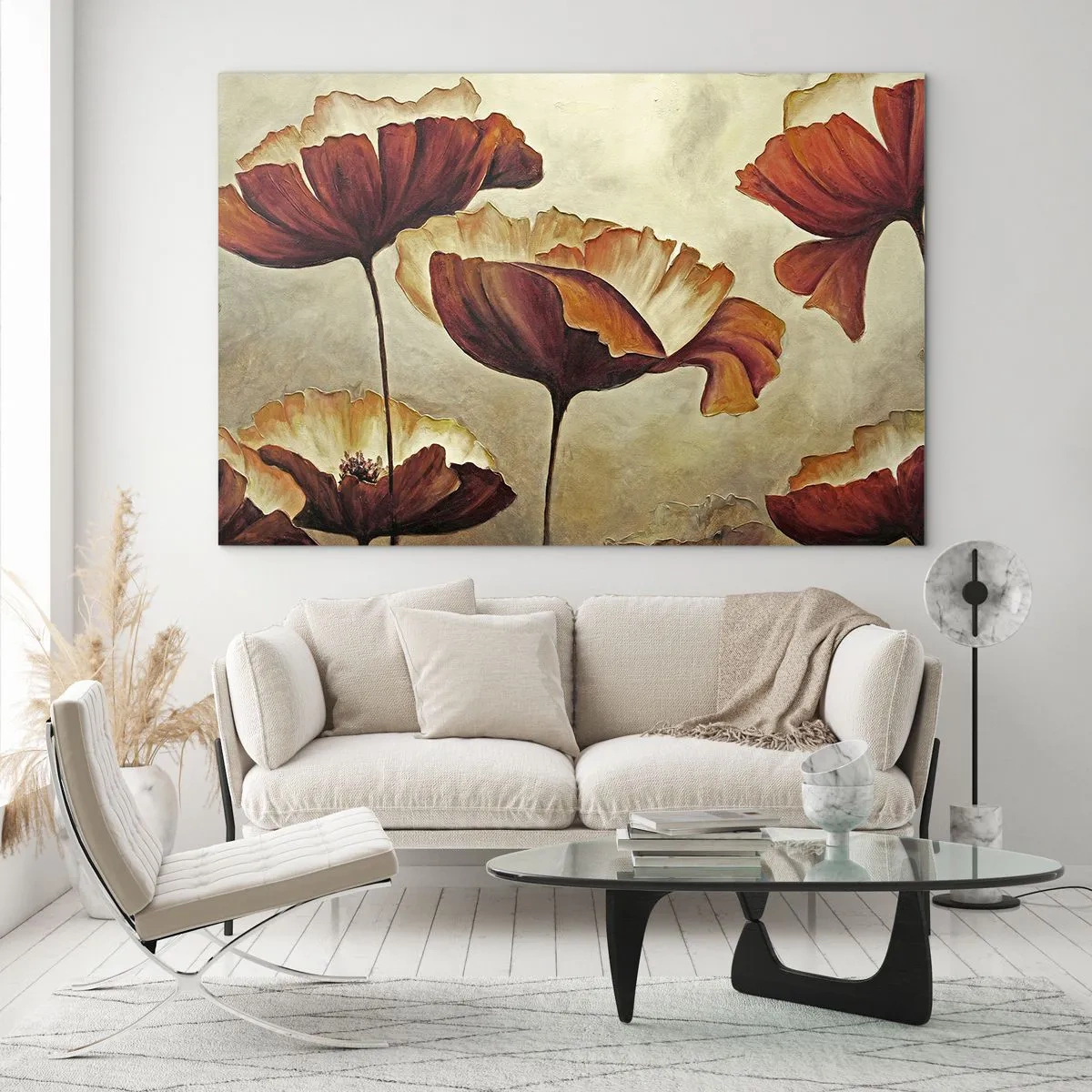 Tablou pe sticlă - Lunca - 100x70 cm
