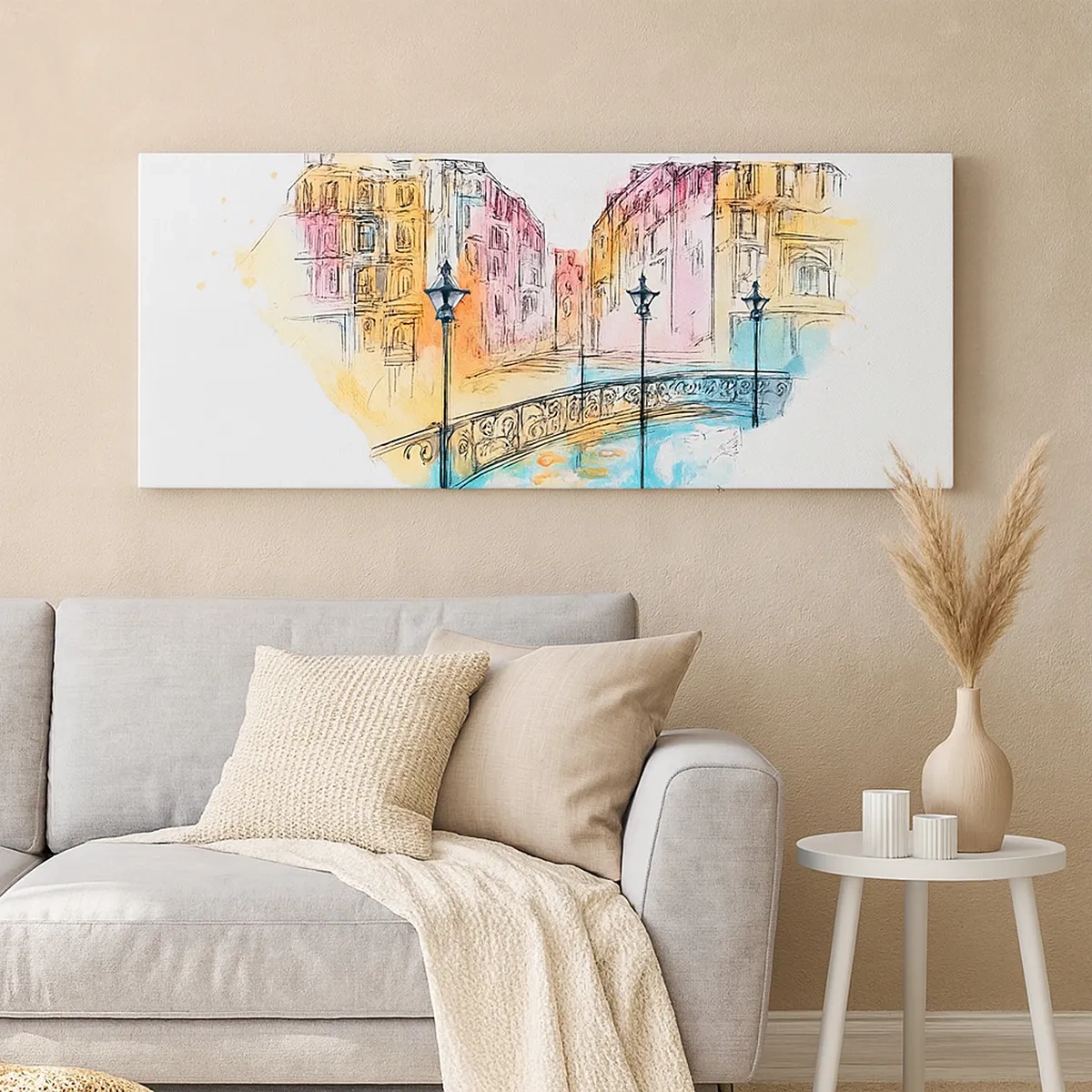 Tablou pe pânză - Inima orașului - 30x30 cm