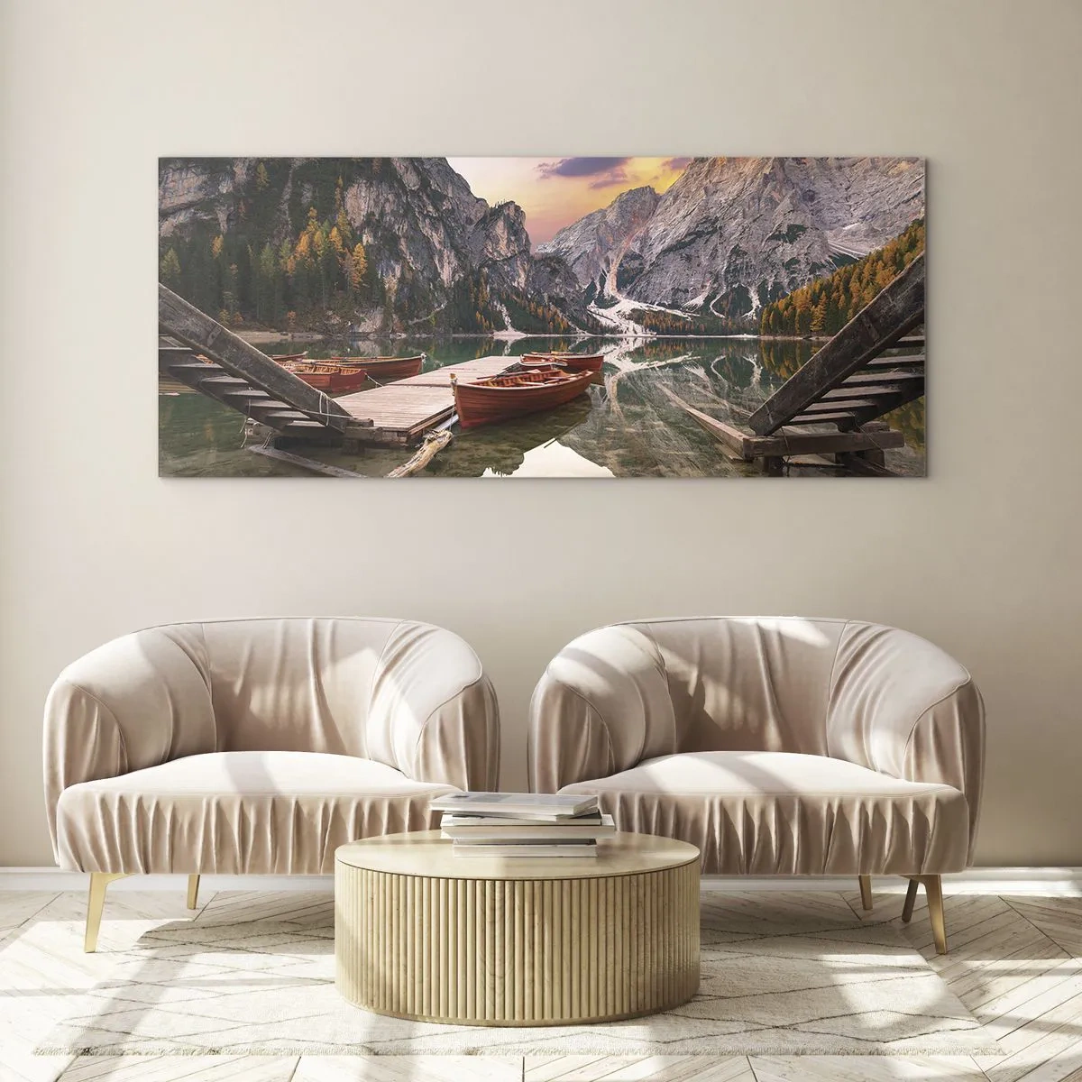 Tablou pe sticlă - Promisiunea zilei - 160x50 cm