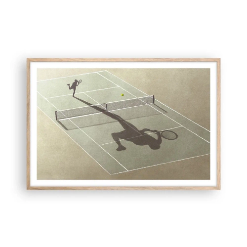 Poster în ramă de stejar deschis - Învinge-te pe tine însuți - 91x61 cm