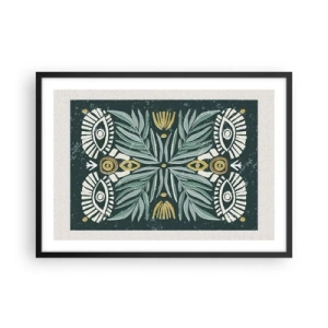 Poster în ramă neagră - Ca un decupaj folcloric - 70x50 cm