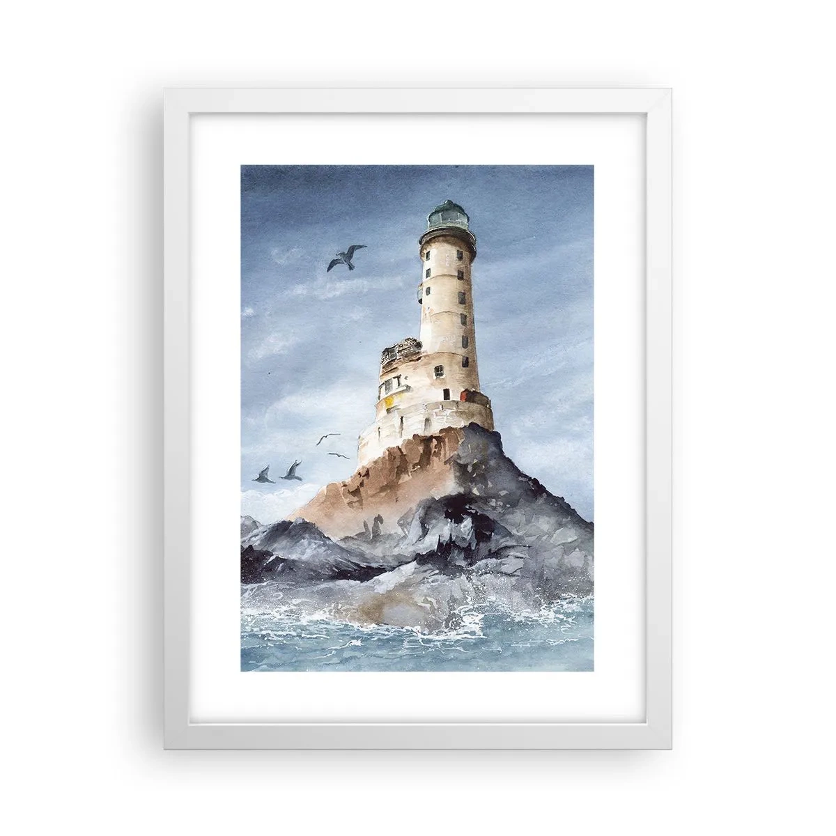 Poster în ramă albă - Invincibil - 30x40 cm