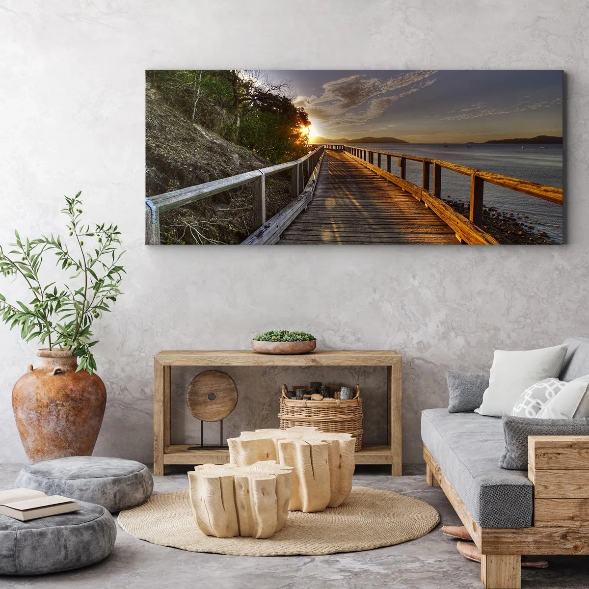 Tablou pe pânză - Să mergem spre soare - 120x50 cm