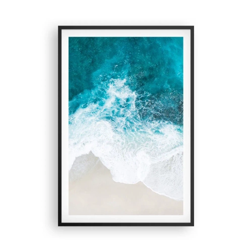 Poster în ramă neagră - Mângâiere naturală - 61x91 cm