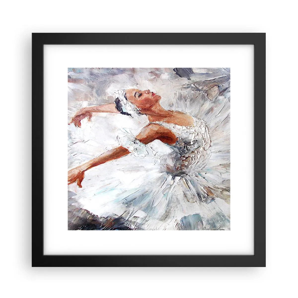 Poster în ramă neagră - Moale și ușoară ca tulul - 30x30 cm