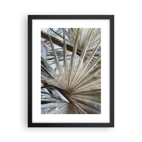 Poster în ramă neagră - Evantaie din tropice - 30x40 cm