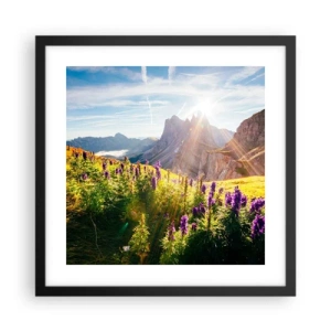 Poster în ramă neagră - Viața secretă a ierburilor - 40x40 cm