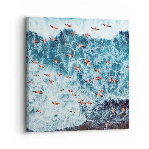 Tablou pe pânză - Parada de la malul mării - 30x30 cm