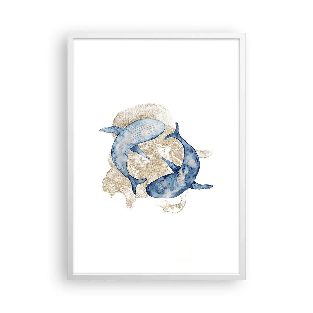 Poster în ramă albă - Prietenie sau iubire? - 50x70 cm