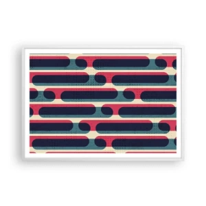 Poster în ramă albă - Înăuntru și înainte - 100x70 cm