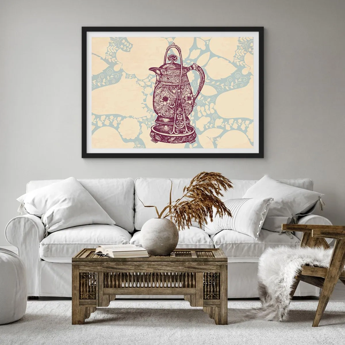 Poster în ramă neagră - Frumusețea vieții de zi cu zi - 50x40 cm