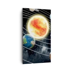 Tablou pe pânză - Dans cosmic - 45x80 cm