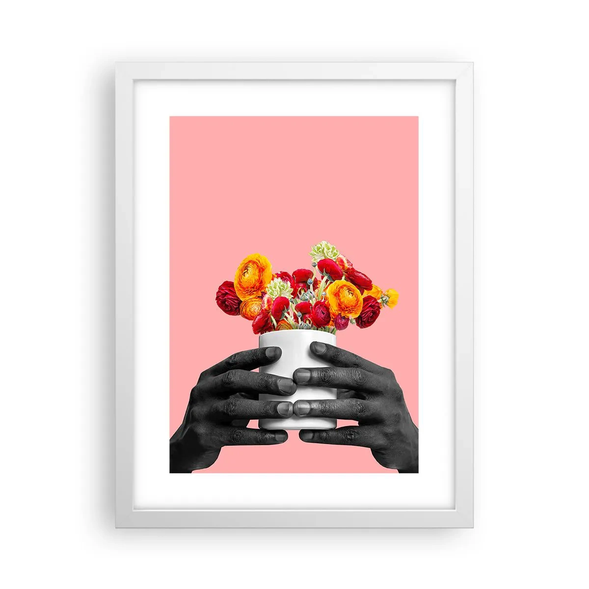 Poster în ramă albă - Apoteoza vieții - 30x40 cm