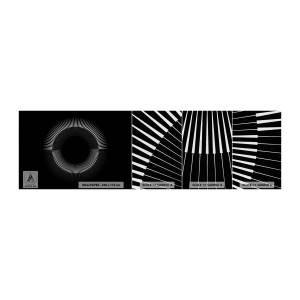Mostră tapet Premium Canvas - Soarele Negru - Întuneric, Soare, roată - 100x30 cm