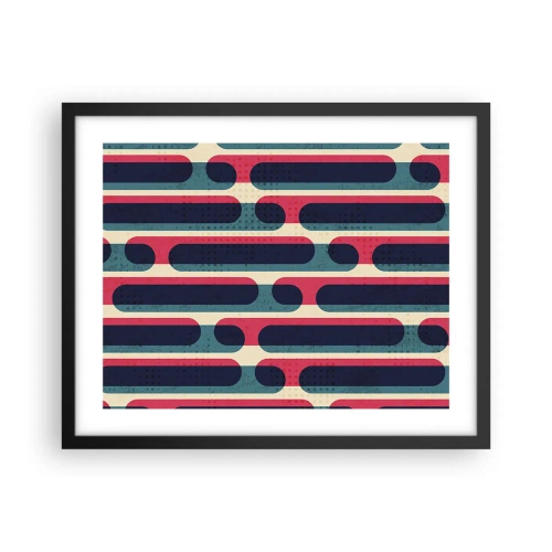 Poster în ramă neagră - Înăuntru și înainte - 50x40 cm