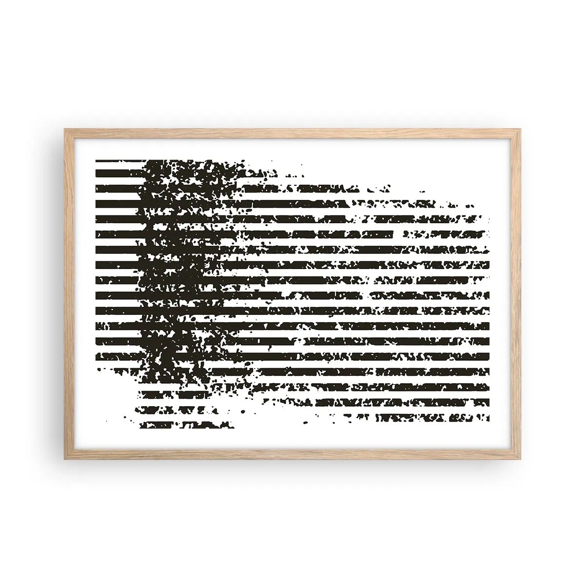 Poster în ramă de stejar deschis - Ritm și zgomot - 70x50 cm