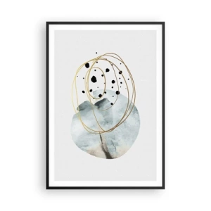 Poster în ramă neagră - În îmbrățișarea spațiului - 70x100 cm