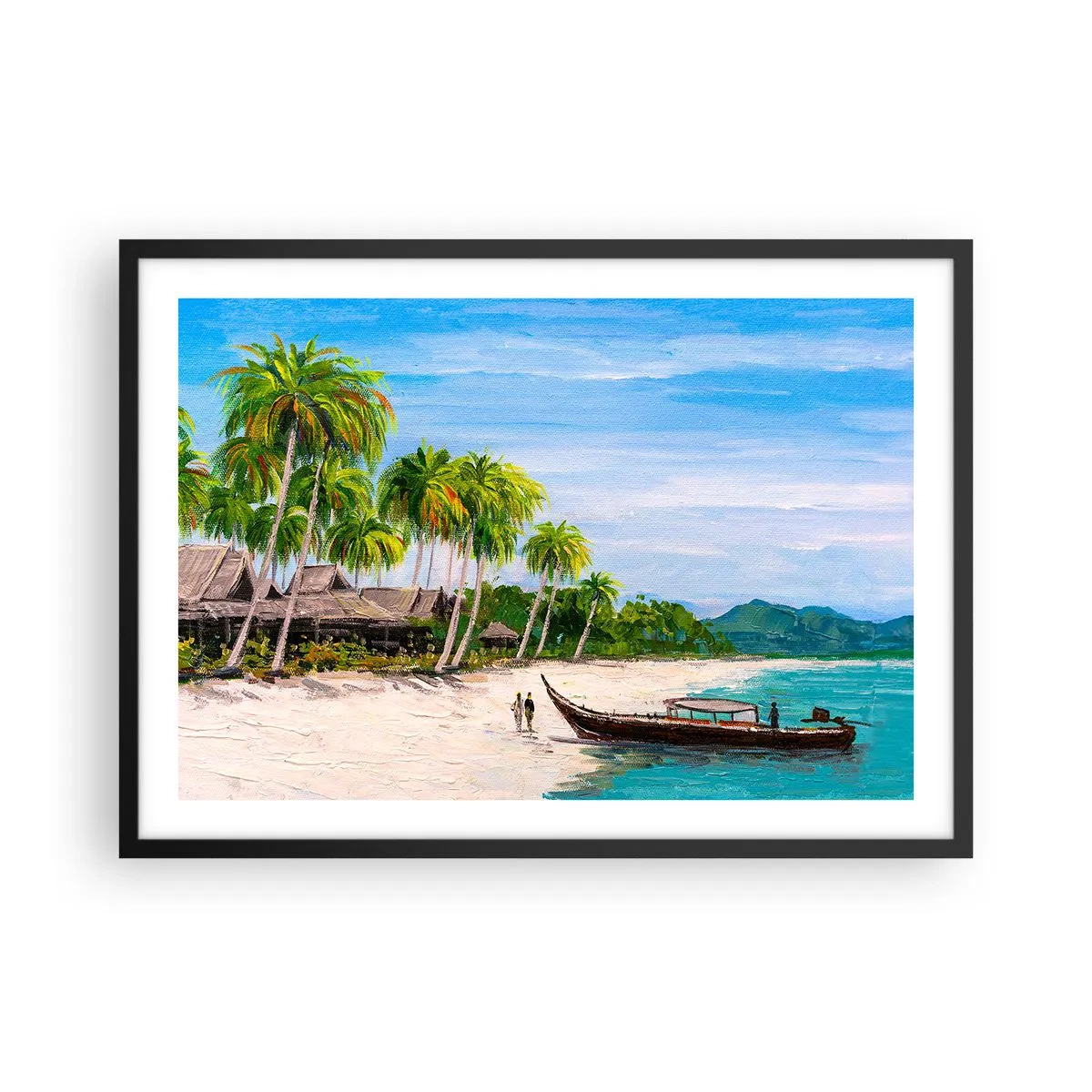 Poster în ramă neagră - Un vis exotic - 70x50 cm