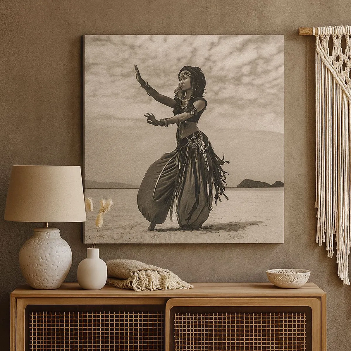 Tablou pe pânză - Dansul insulelor sudice - 30x30 cm