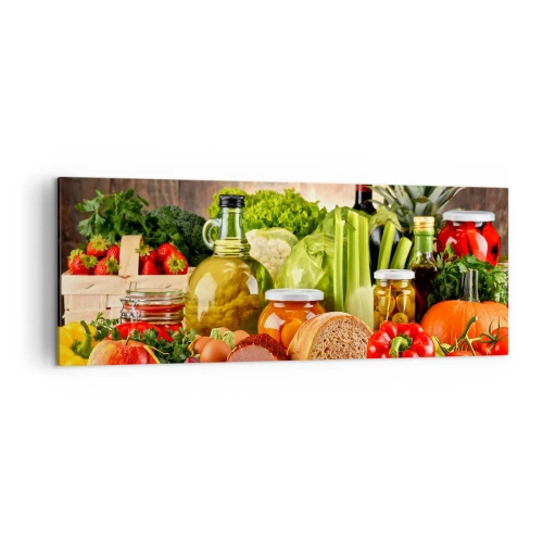 Tablou pe pânză - Afumate, prăjite, marinate - 140x50 cm