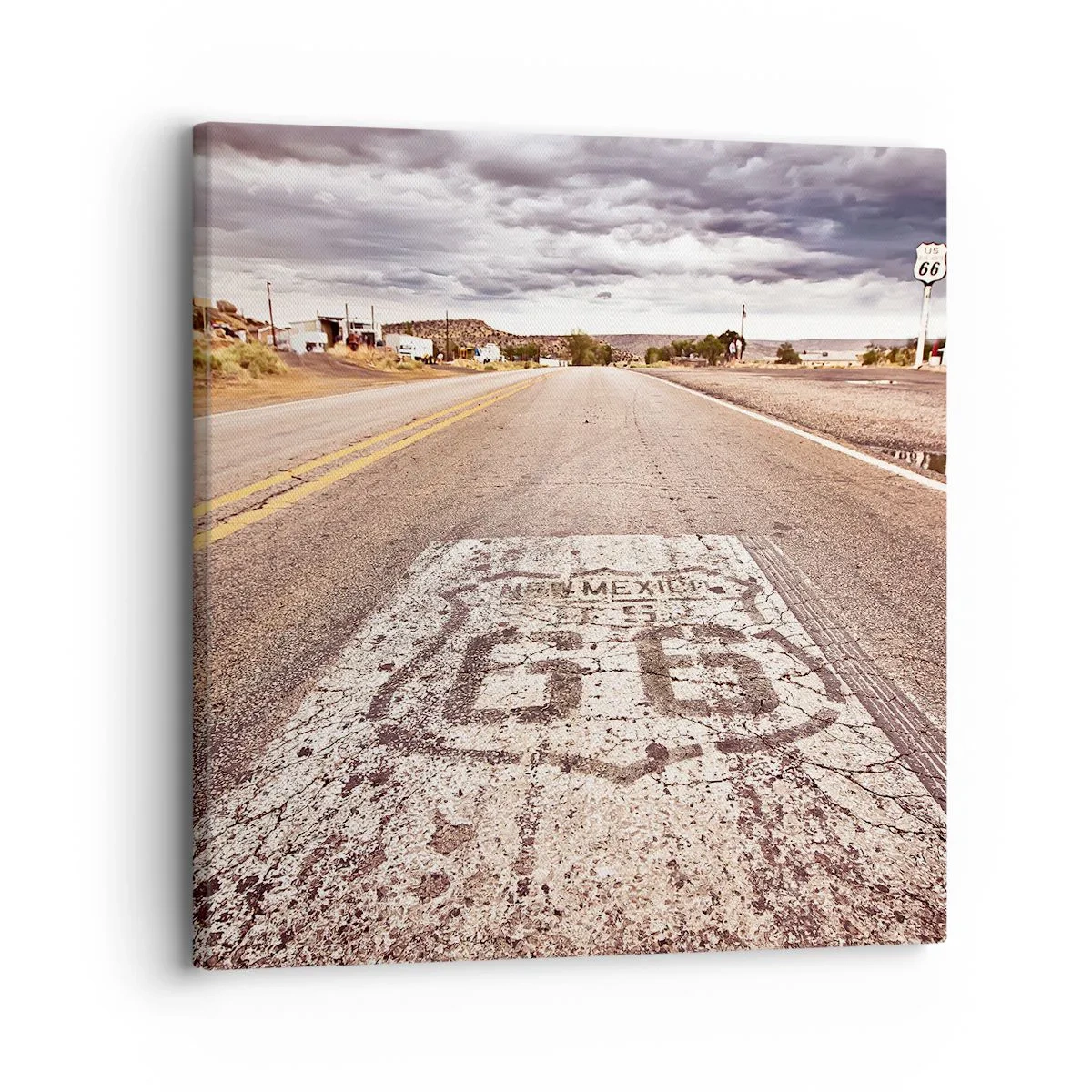 Tablou pe pânză - Mother Road - o legendă americană - 30x30 cm