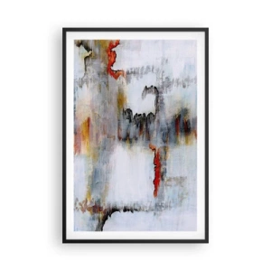 Poster în ramă neagră - Cu bățul pe apă - 61x91 cm
