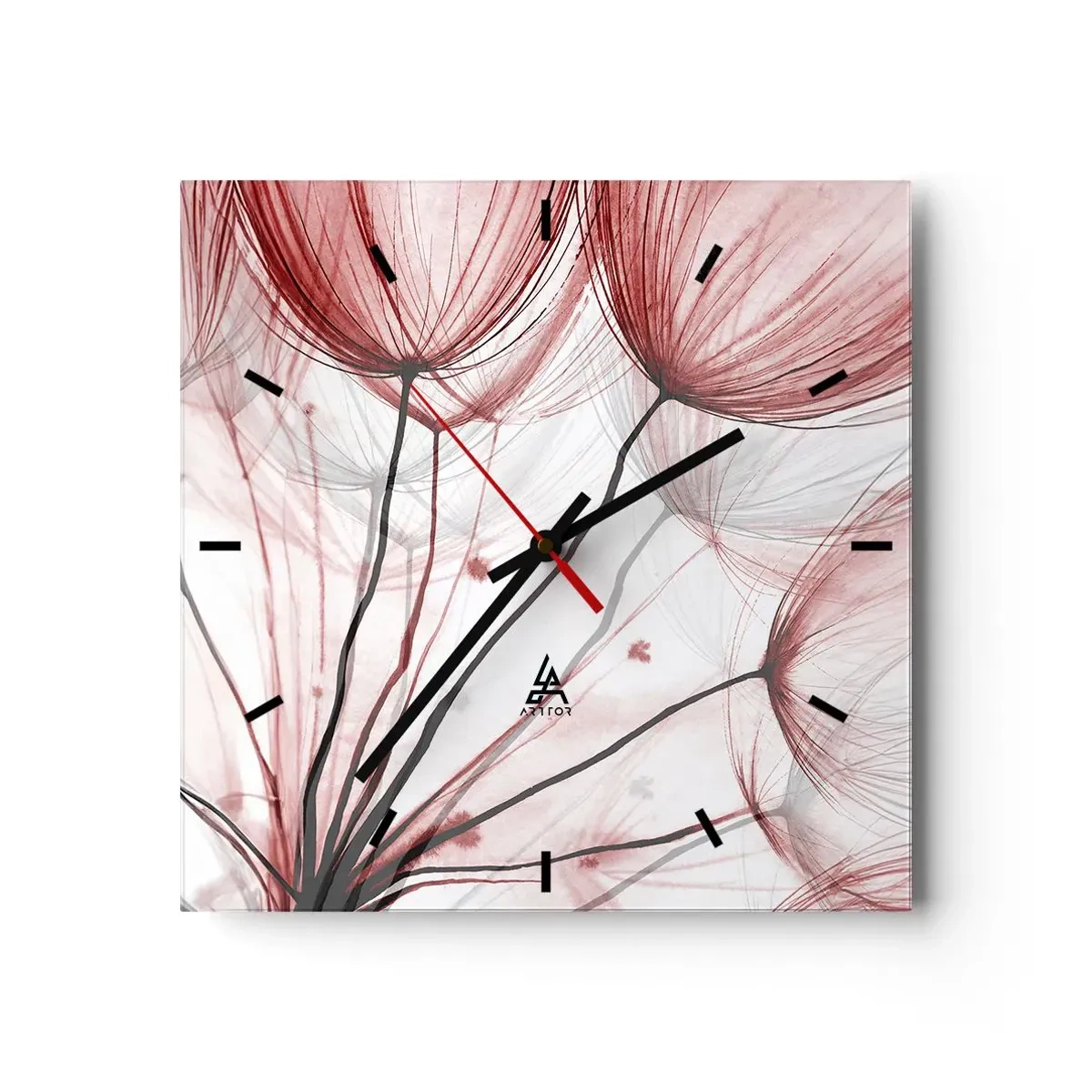Ceas de perete - Ceas pe sticlă - Înainte de plecare - 30x30 cm