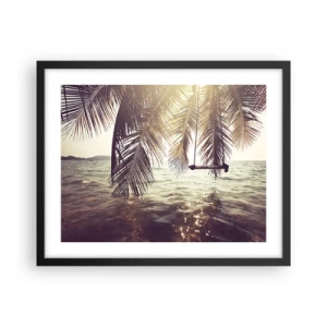 Poster în ramă neagră - Poți să te dai în vânt după pofta inimii tale - 50x40 cm