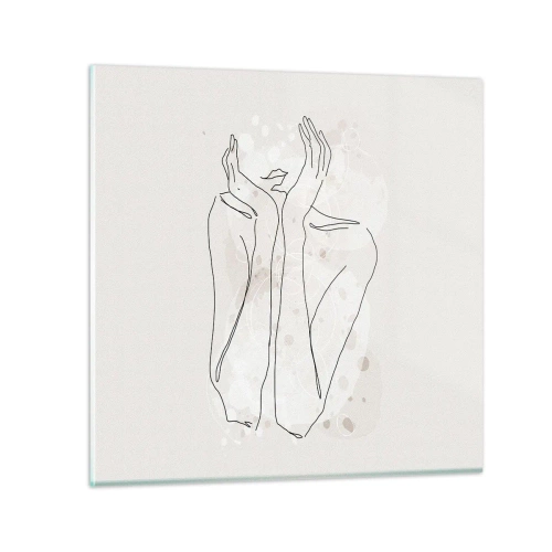 Tablou pe sticlă - Un moment pentru vis - 30x30 cm