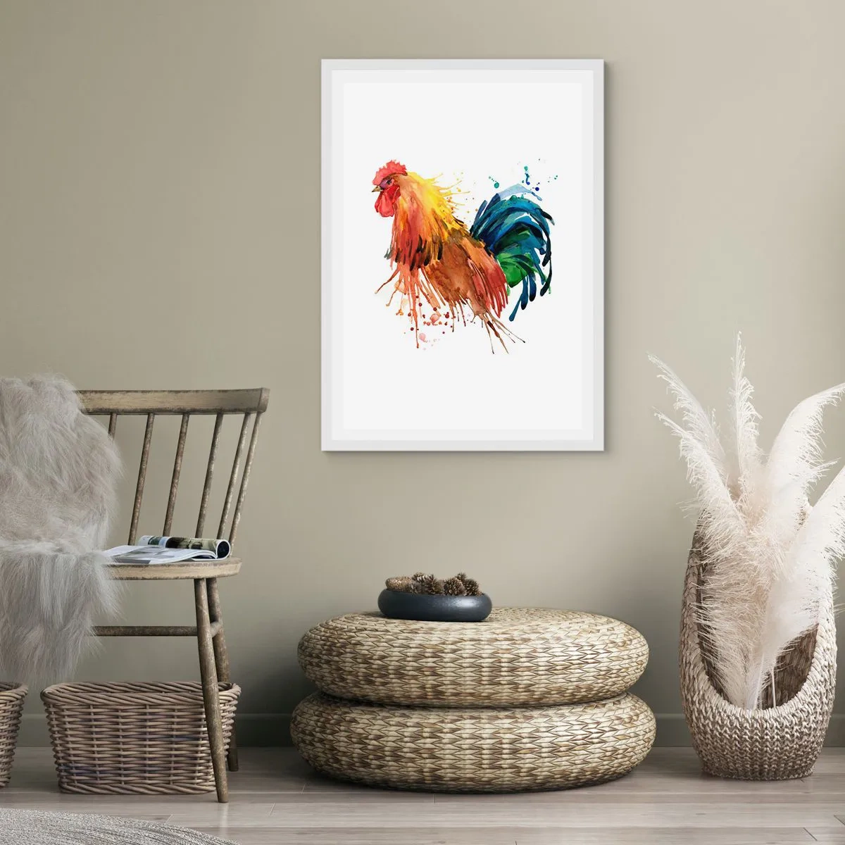 Poster în ramă albă - Haina regală, mândria regală - 61x91 cm