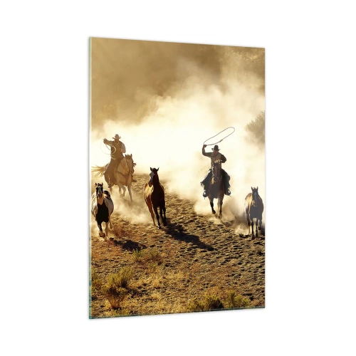 Tablou pe sticlă - Un vest cu adevărat sălbatic - 50x70 cm