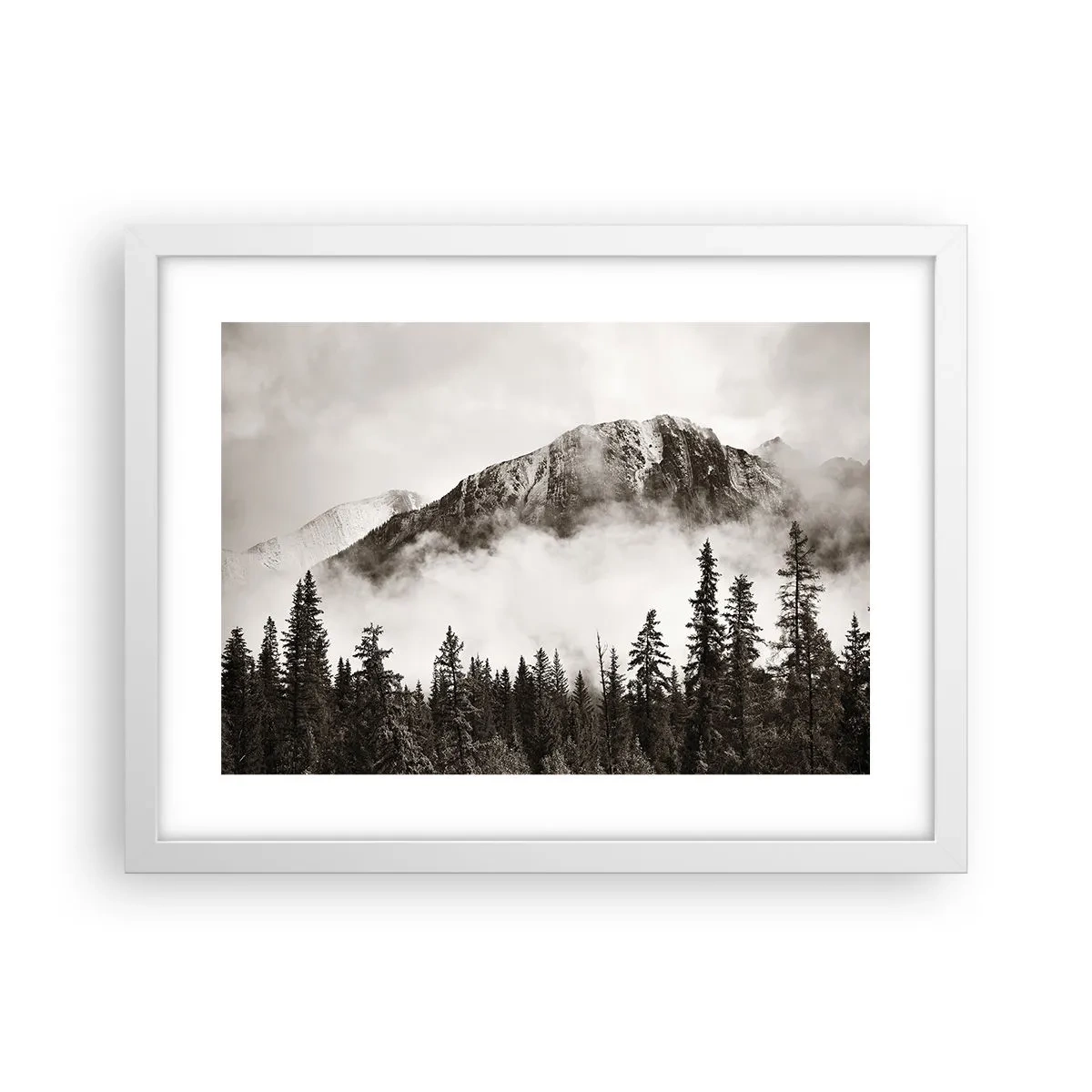 Poster în ramă albă - Stăpânul de granit - 40x30 cm