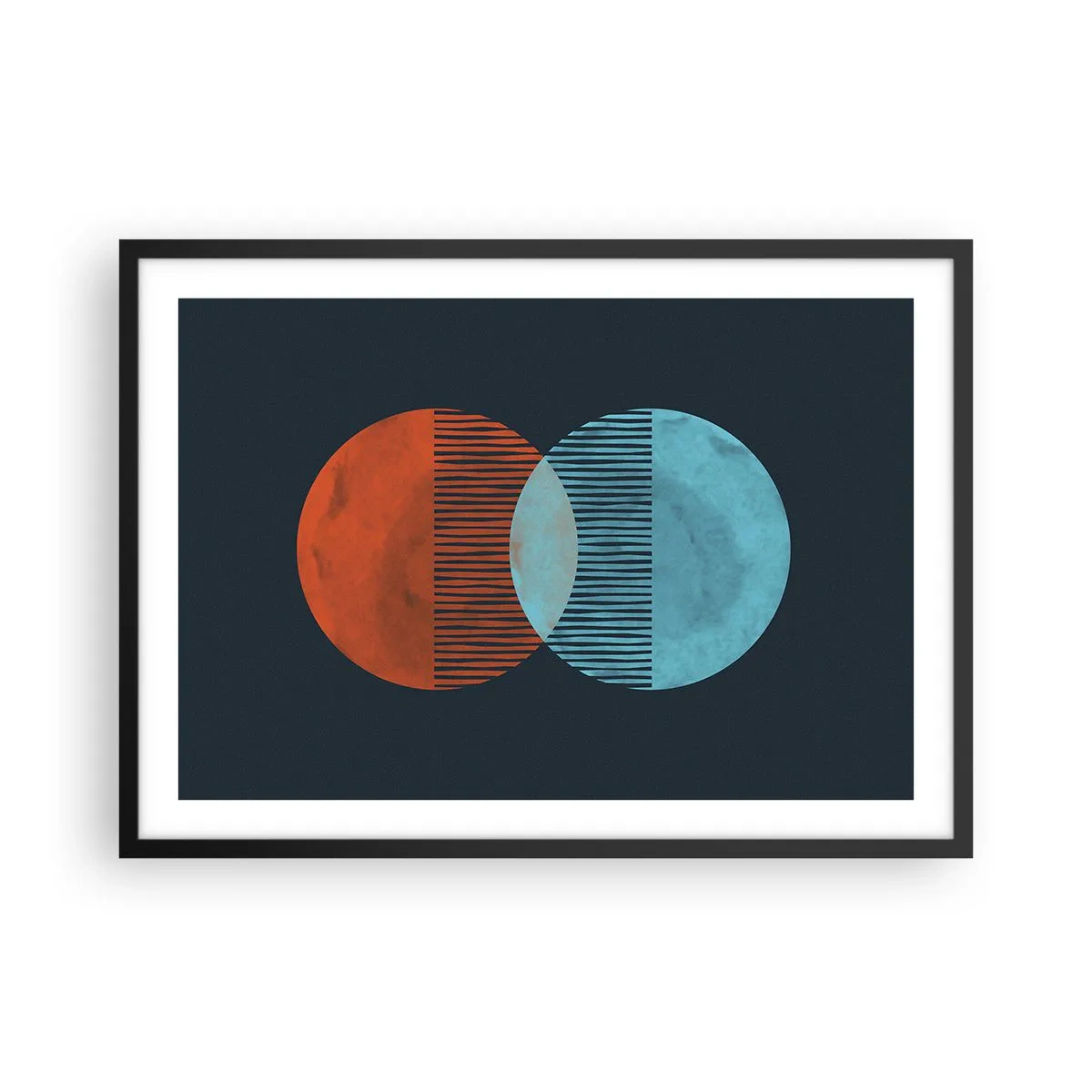 Poster în ramă neagră - Fantezie astronomică - 70x50 cm