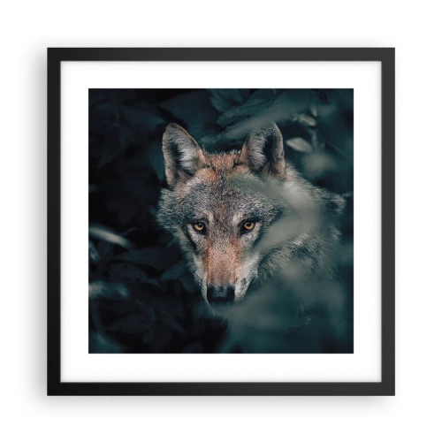 Poster în ramă neagră - Vânător - 40x40 cm