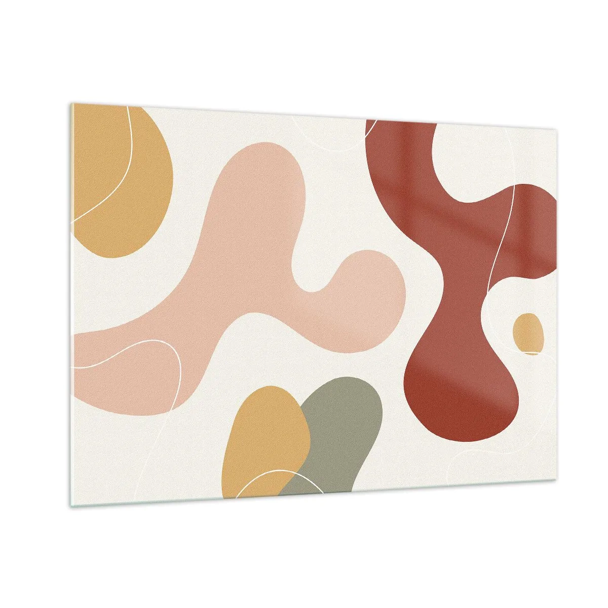 Tablou pe sticlă - Pete colorate? - 100x70 cm