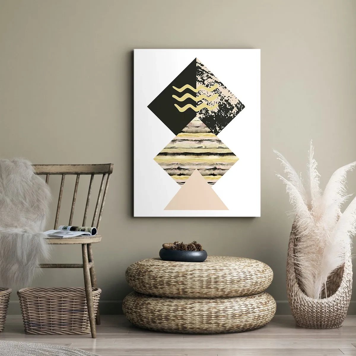 Tablou pe pânză - Aparent simplu - 65x120 cm