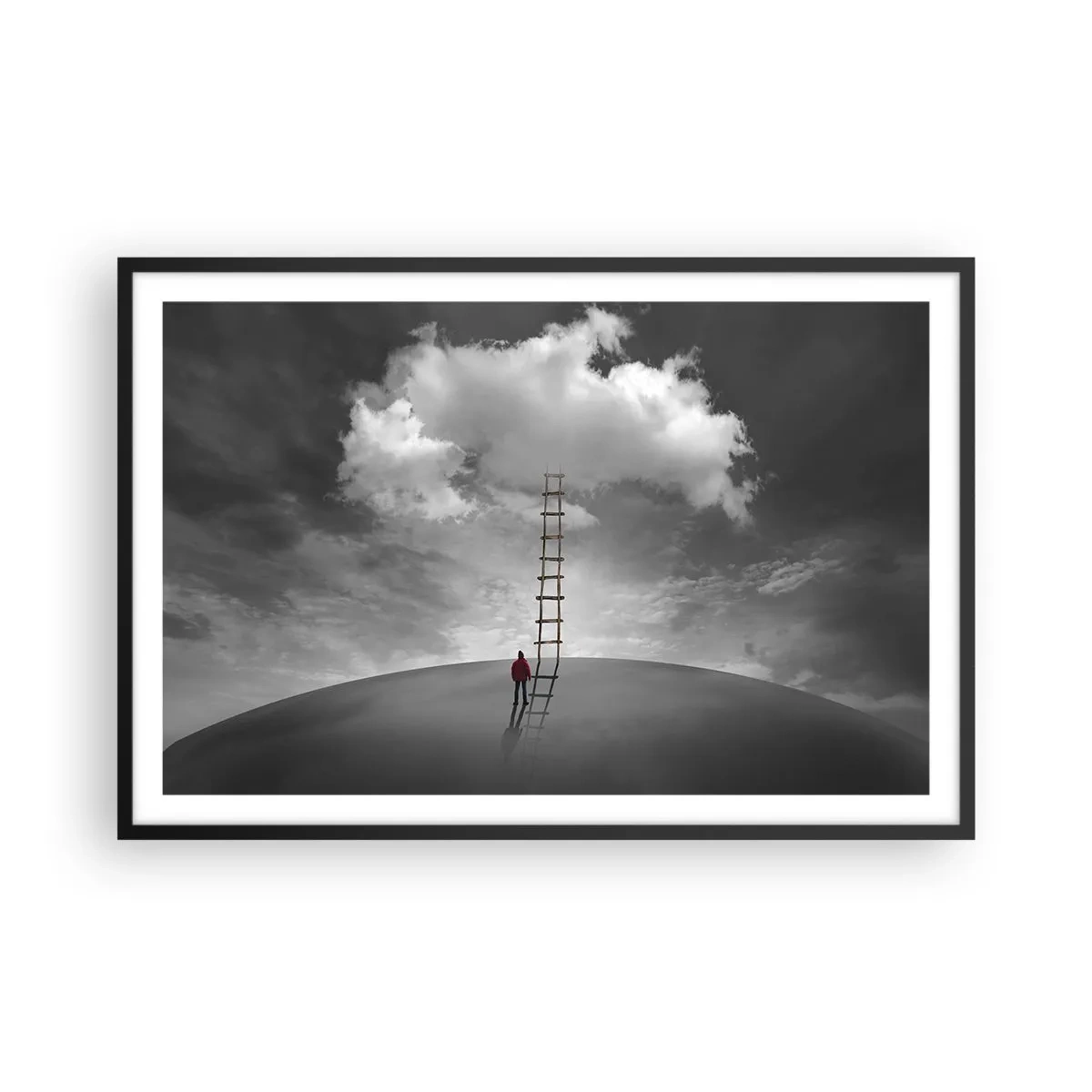 Poster în ramă neagră - Orice este posibil - 91x61 cm