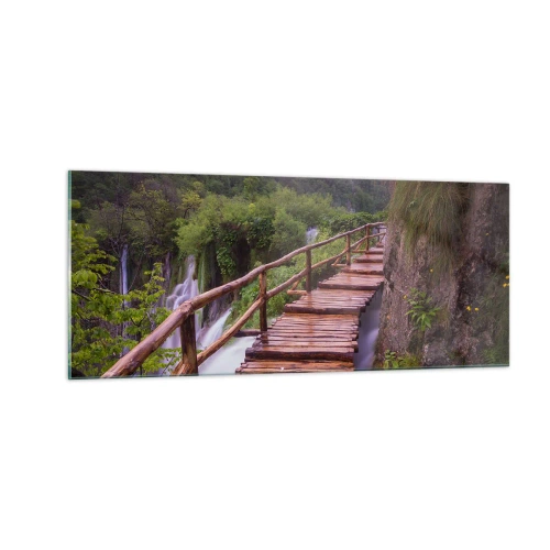 Tablou pe sticlă - Frumusețe de necrezut - 100x40 cm