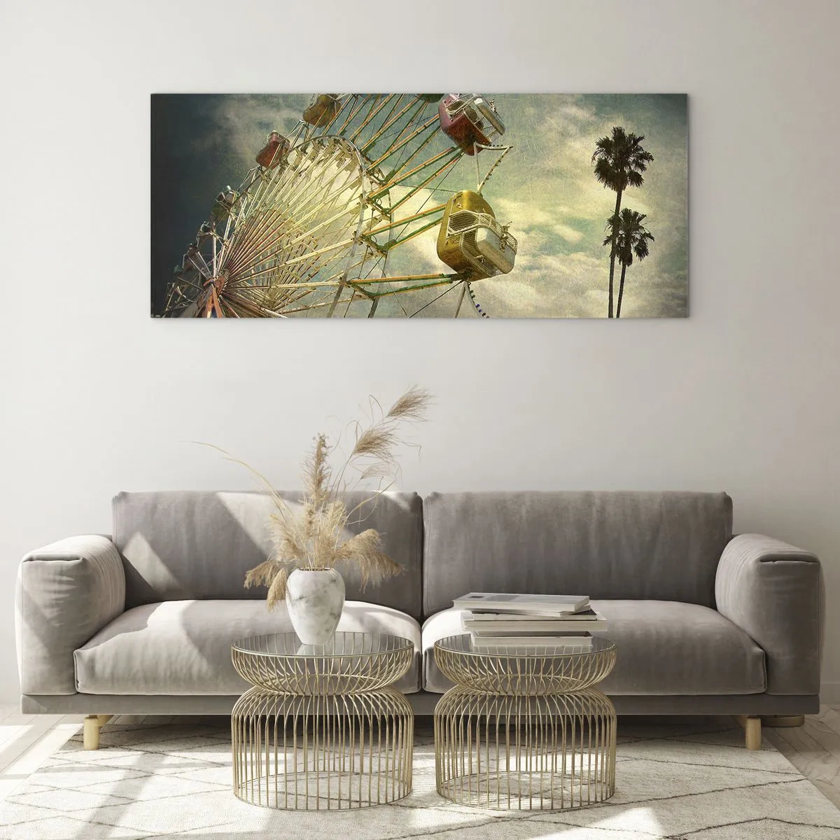 Tablou pe sticlă - Hai la distracție… - 120x50 cm