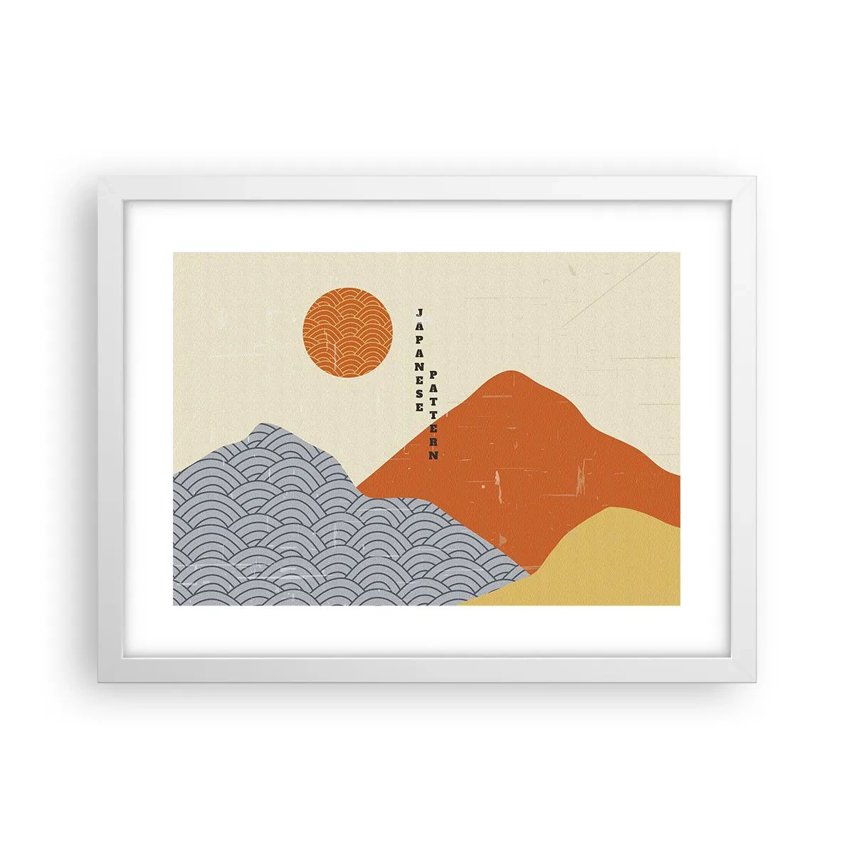 Poster în ramă albă - În stil japonez - 40x30 cm