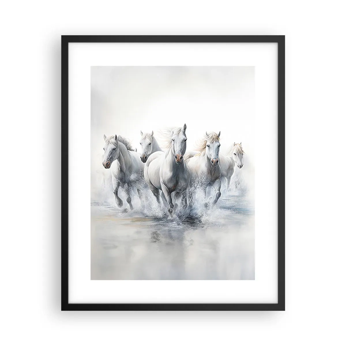 Poster în ramă neagră - Magie albă - 40x50 cm