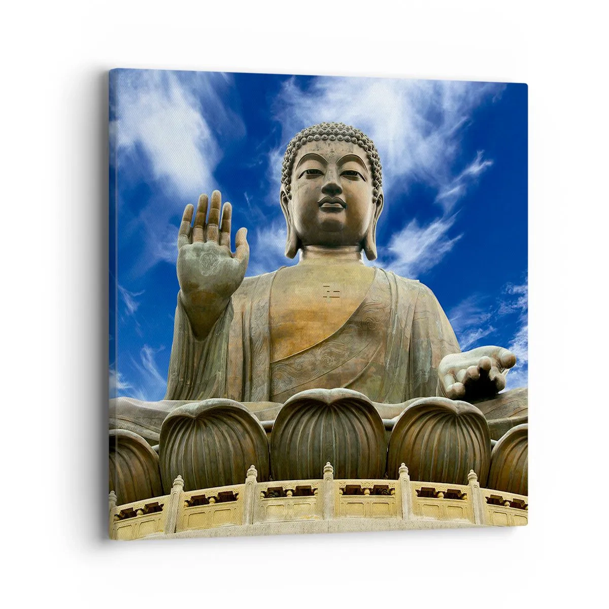 Tablou pe pânză - Trăiește fără teamă - 40x40 cm