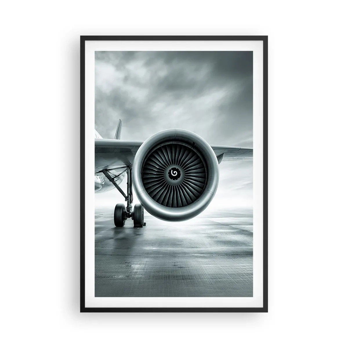 Poster în ramă neagră - Ce putere! - 61x91 cm