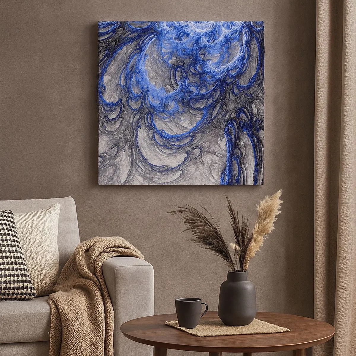 Tablou pe pânză - Nașterea unui val - 30x30 cm