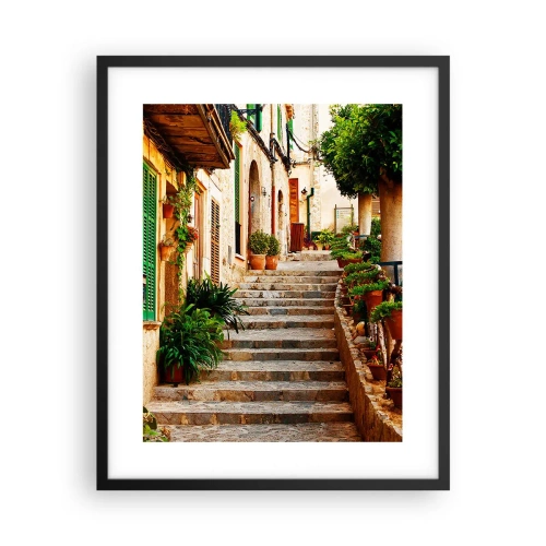 Poster în ramă neagră - Magia unei vacanțe în Spania - 40x50 cm