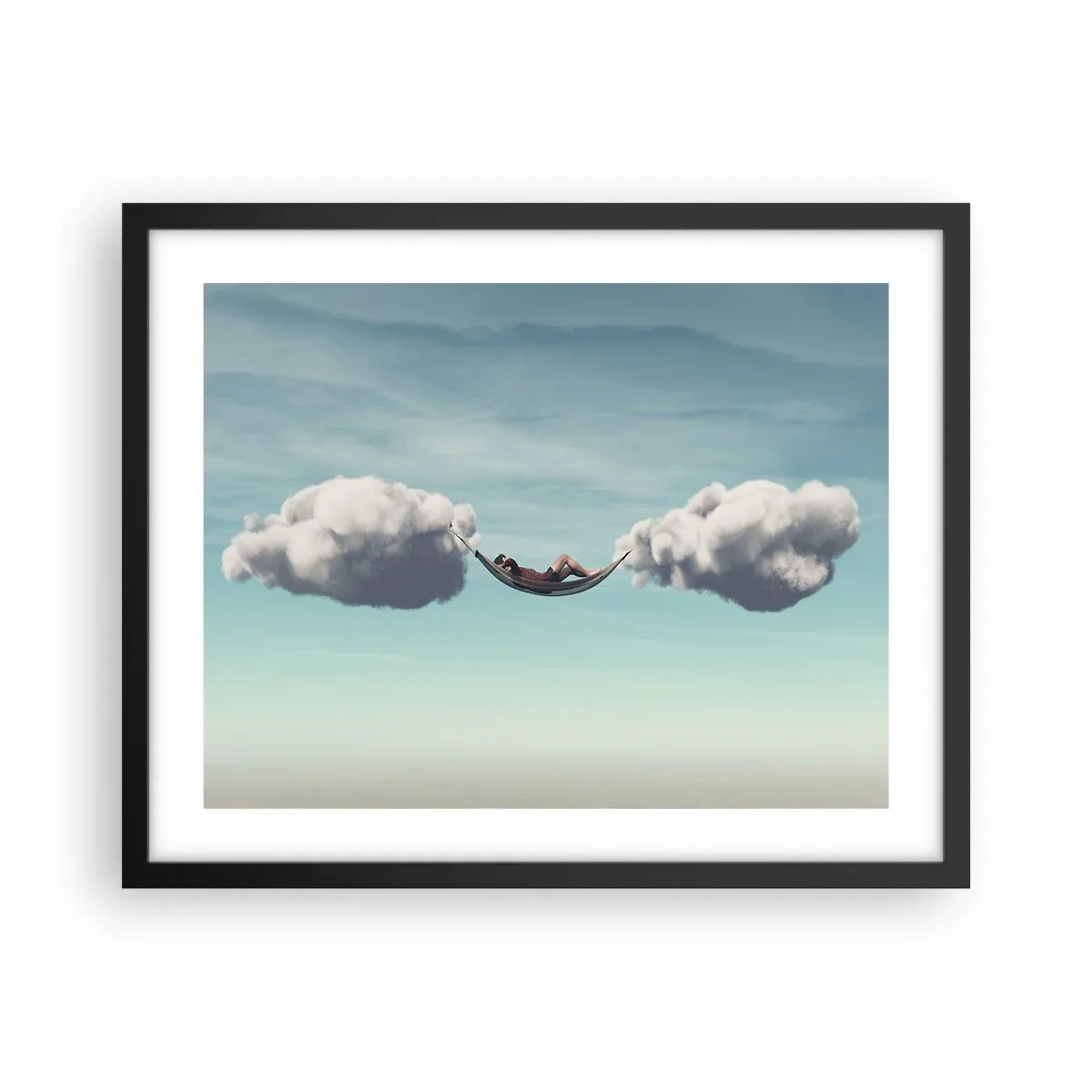 Poster în ramă neagră - Fericirea momentului - 50x40 cm