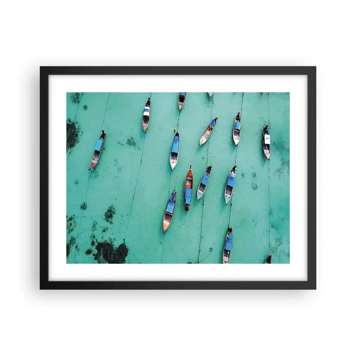 Poster în ramă neagră - În așteptare - 50x40 cm